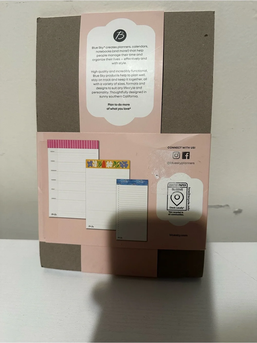 Blue Sky Pink Assorted Notepad Set - 3 Sizes